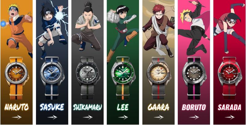 seiko ra mắt BST Seiko 5 Sports NARUTO & BORUTO